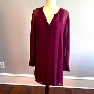 Vince silk shirt dress, 8